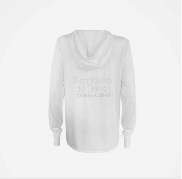 Sweat fin zip blanc – Image 2