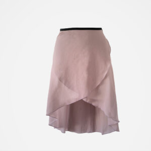 Jupe en mousseline, rose sindré
