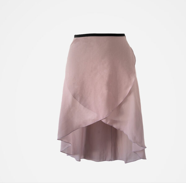 Jupe en mousseline, rose sindré