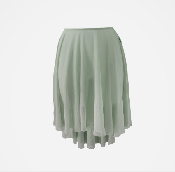 Jupe en tulle elastique verte olive