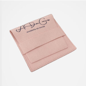 Pochette velours rose