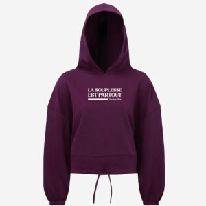 Sweat à capuche oversize court