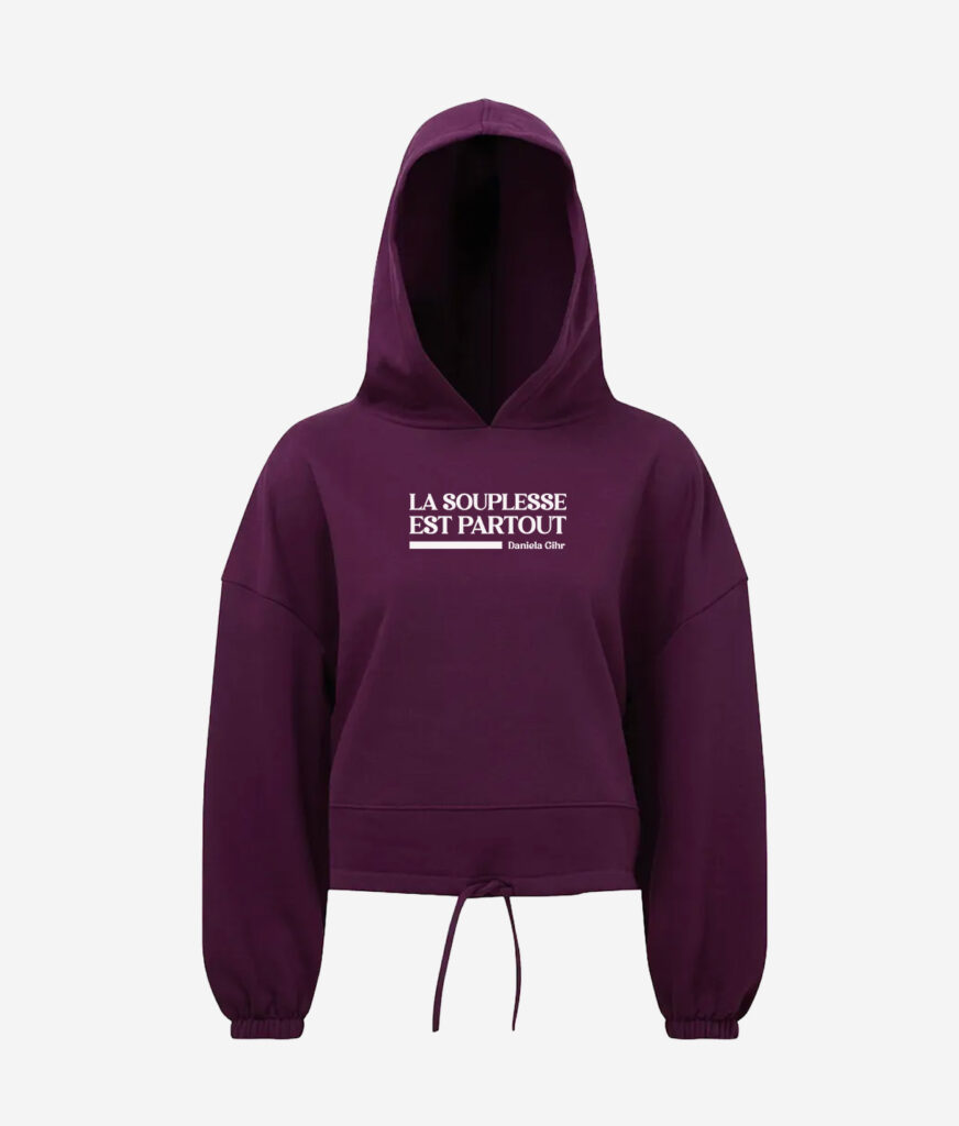 Sweat à capuche oversize court