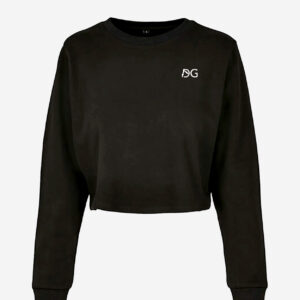 Pull crop en éponge noir