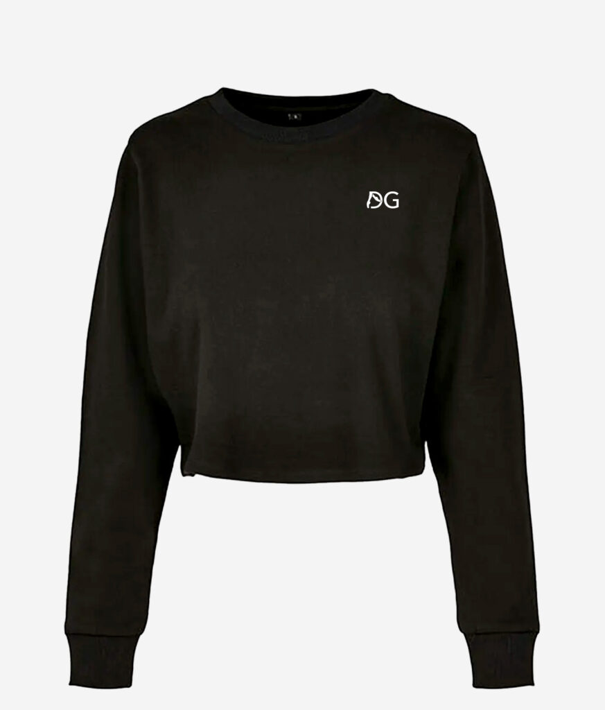 Pull crop en éponge noir