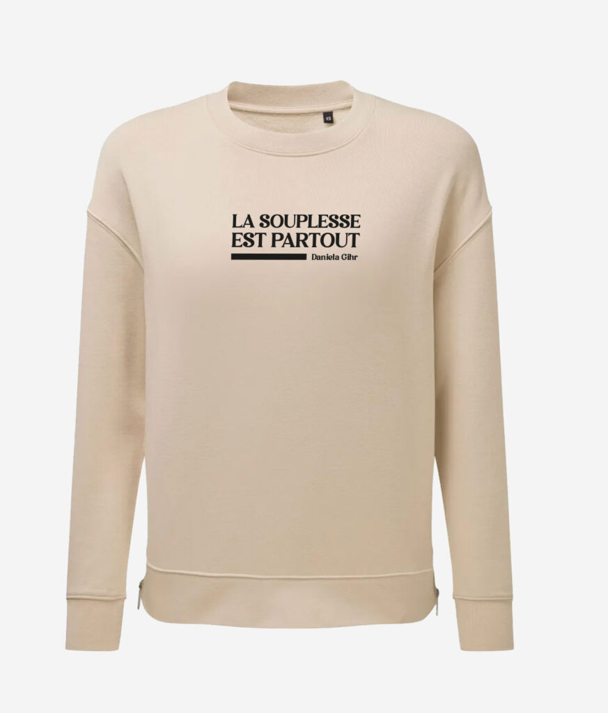 Sweat femme décontracté et zippé