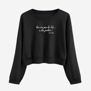 Sweat-shirt, large Noir