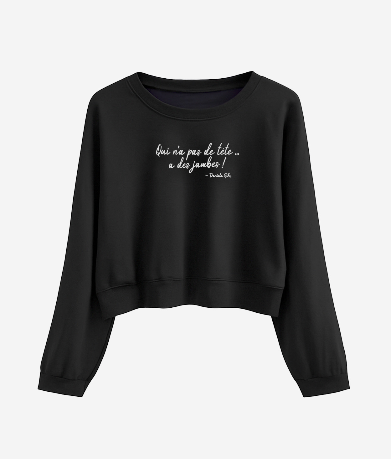 Sweat-shirt, large Noir